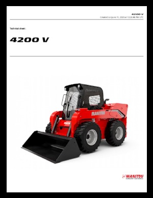 Csúszókormányzású rakodók Manitou 4200V