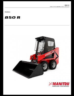 Csúszókormányzású rakodók Manitou 850R