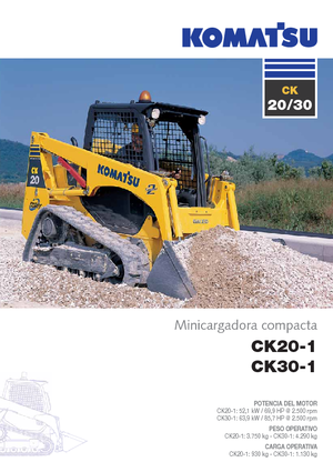Csúszókormányzású rakodók Komatsu CK20-1