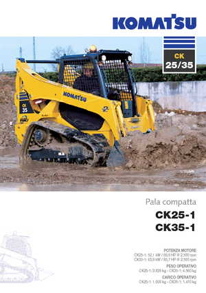 Csúszókormányzású rakodók Komatsu CK35-1