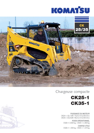 Csúszókormányzású rakodók Komatsu CK25-1