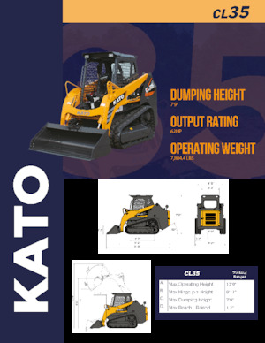 Csúszókormányzású rakodók Kato CL35