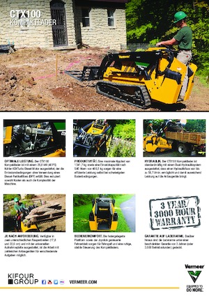 Csúszókormányzású rakodók Vermeer CTX100