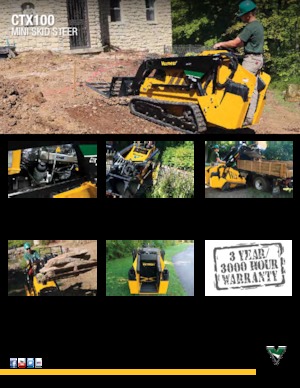 Csúszókormányzású rakodók Vermeer CTX100