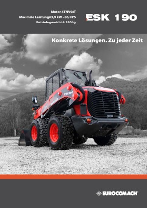 Csúszókormányzású rakodók Eurocomach ESK 190