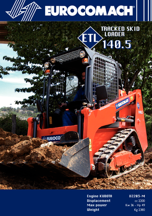 Csúszókormányzású rakodók Eurocomach ETL 140.5