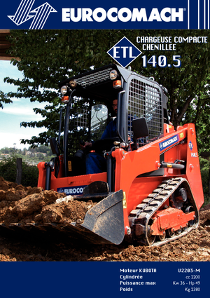 Csúszókormányzású rakodók Eurocomach ETL 140.5