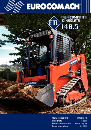 Csúszókormányzású rakodók Eurocomach ETL 140.5