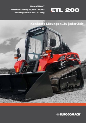 Csúszókormányzású rakodók Eurocomach 20 TL