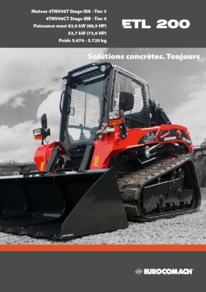 Csúszókormányzású rakodók Eurocomach 20 TL