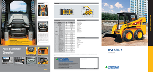 Csúszókormányzású rakodók Hyundai HSL 650-7