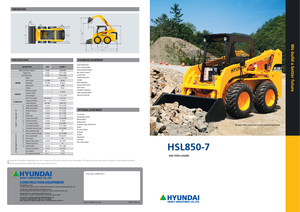 Csúszókormányzású rakodók Hyundai HSL 850-7