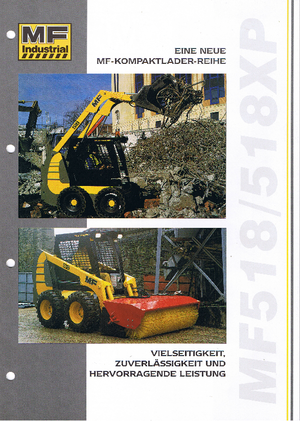 Csúszókormányzású rakodók MF Industrial MF 518 XP