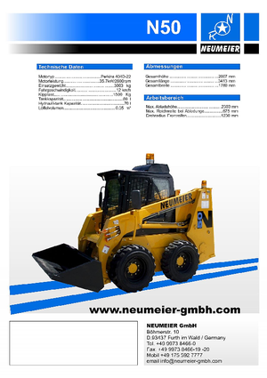Csúszókormányzású rakodók Neumeier N 50