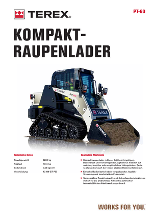 Csúszókormányzású rakodók Terex PT 60