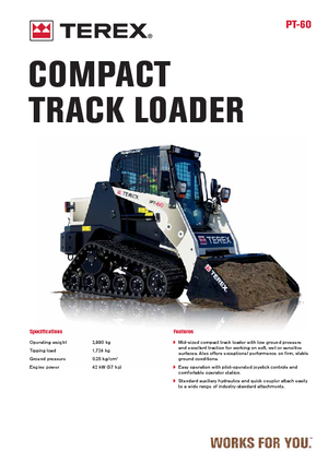 Csúszókormányzású rakodók Terex PT 60