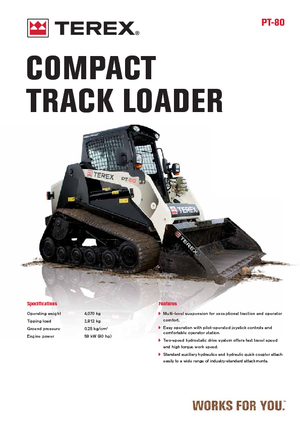Csúszókormányzású rakodók Terex PT 80