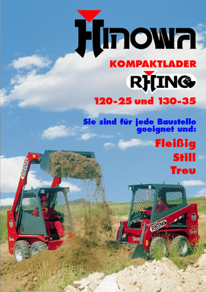 Csúszókormányzású rakodók Hinowa Rhino 130-35