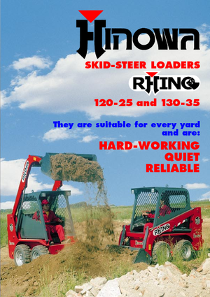 Csúszókormányzású rakodók Hinowa Rhino 130-35