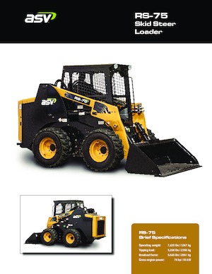 Csúszókormányzású rakodók ASV RS 75