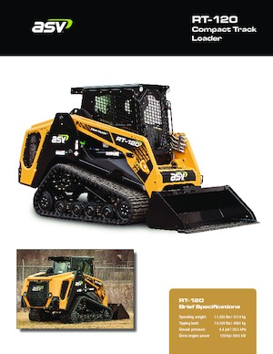Csúszókormányzású rakodók ASV RT 120