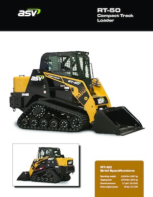 Csúszókormányzású rakodók ASV RT 50