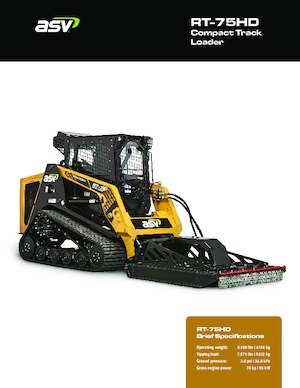 Csúszókormányzású rakodók ASV RT 75 Heavy Duty