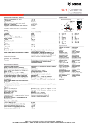 Csúszókormányzású rakodók Bobcat S770