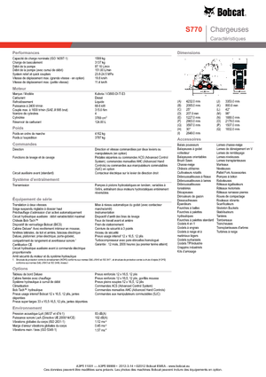 Csúszókormányzású rakodók Bobcat S770