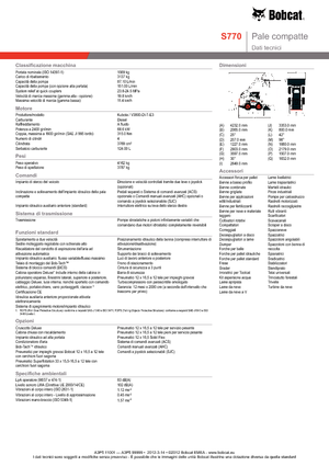Csúszókormányzású rakodók Bobcat S770