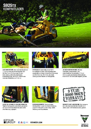 Csúszókormányzású rakodók Vermeer S925TX