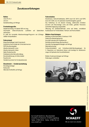 Csúszókormányzású rakodók Terex-Schaeff SCL 515