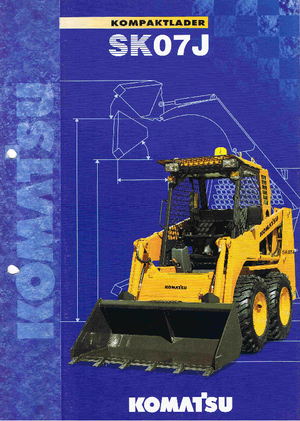 Csúszókormányzású rakodók Komatsu SK07J