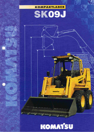 Csúszókormányzású rakodók Komatsu SK09J