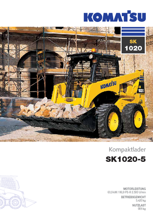 Csúszókormányzású rakodók Komatsu SK1020-5 turbo