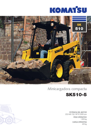 Csúszókormányzású rakodók Komatsu SK510-5