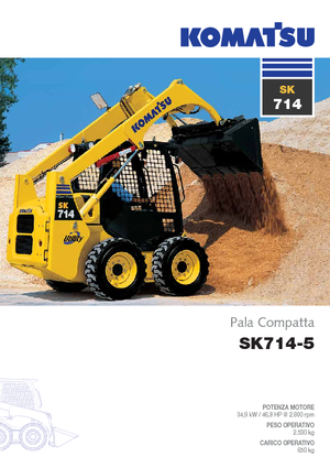 Csúszókormányzású rakodók Komatsu SK714-5