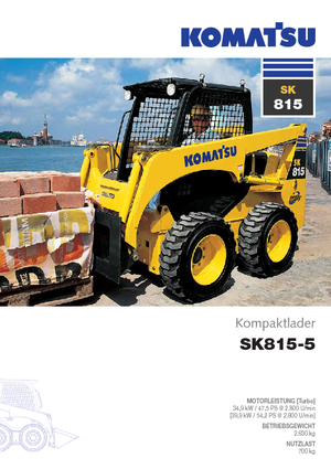 Csúszókormányzású rakodók Komatsu SK815-5