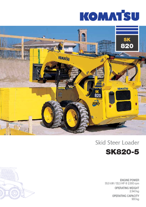 Csúszókormányzású rakodók Komatsu SK820-5