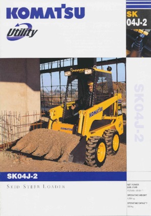 Csúszókormányzású rakodók Komatsu SK04J-2