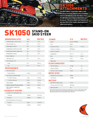 Csúszókormányzású rakodók Ditch Witch SK1050