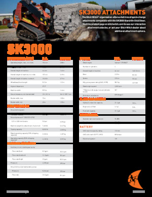 Csúszókormányzású rakodók Ditch Witch SK3000