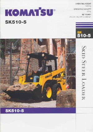 Csúszókormányzású rakodók Komatsu SK510-5