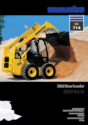 Csúszókormányzású rakodók Komatsu SK714-5