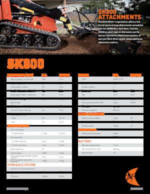 Csúszókormányzású rakodók Ditch Witch SK800