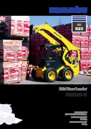 Csúszókormányzású rakodók Komatsu SK820-5