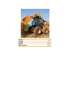 Csúszókormányzású rakodók Case SR 220