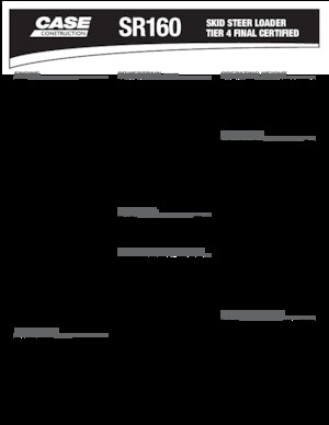 Csúszókormányzású rakodók Case SR160