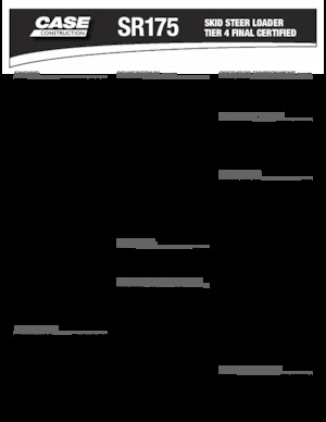 Csúszókormányzású rakodók Case SR175