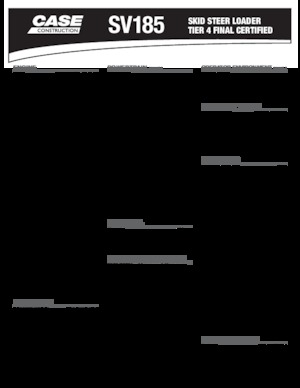 Csúszókormányzású rakodók Case SV185